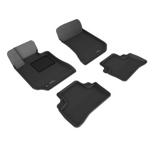 Mercedes-Benz CLS-Class Floor Mats - Front and Rear - 3D MAXpider - Kagu - Black - `14-`18 Mercedes-Benz CLS-Class Floor Mats - Front and Rear - 3D MAXpider - Kagu - Black - `14-`18